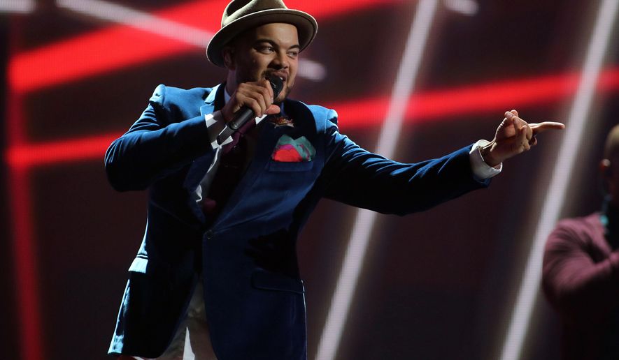 In this May 20, 2015 photo Australias's Guy Sebastian performs the song 'Tonight Again' during a dress rehearsal of the Eurovision Song Contest in Austria's capital Vienna. (AP Photo/Ronald Zak)