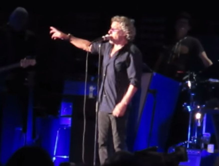 The Who frontman Roger Daltrey threatened to walk off the stage at New York&#39;s Nassau Coliseum Wednesday night if fans in the audience didn&#39;t quit smoking marijuana during the performance. (YouTube/Michael Weinbaum)