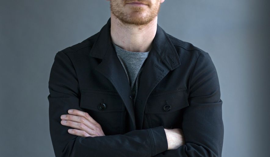 FILE-In this April 30, 2015 file photo, German-Irish actor Michael Fassbender poses for a portrait to promote his film, "Slow West" in New York. Michael Fassbender discusses the making ‘the Scottish Film’ Macbeth at the 68th international Cannes film festival. (Photo by Scott Gries/Invision/AP, FILE)
