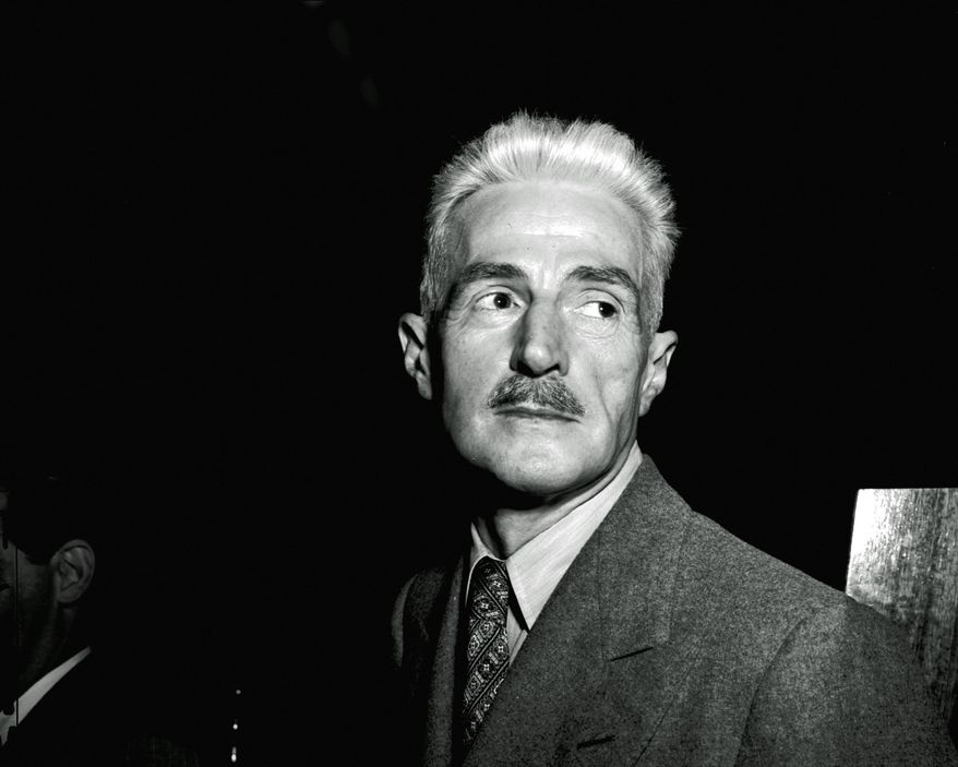 In this Nov. 7, 1947 file photo, novelist Dashiell Hammett, author of "The Maltese Falcon" and "The Thin Man," appears in New York. A literary treasure trove of Hammett's work is finding a home at the University of South Carolina. It is the largest collection known of letters, photos, publications and books by the Hammett and will be available to scholars and students within the year. (AP Photo)