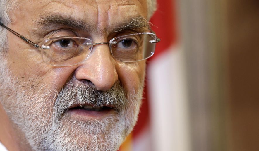 Cleveland Mayor Frank Jackson speaks at a news conference announcing the settlement agreement with the City of Cleveland, Tuesday, May 26, 2015, in Cleveland. Cleveland agreed to overhaul its police department under the supervision of a federal monitor in a settlement announced Tuesday with the U.S. Department of Justice over a pattern of excessive force and other abuses by officers. The announcement comes three days after a white patrolman was acquitted of voluntary manslaughter charges in the shooting deaths of two unarmed black suspects in a 137-shot barrage of police gunfire following a high-speed chase. The case helped prompt an 18-month investigation by the Justice Department. (AP Photo/Tony Dejak)