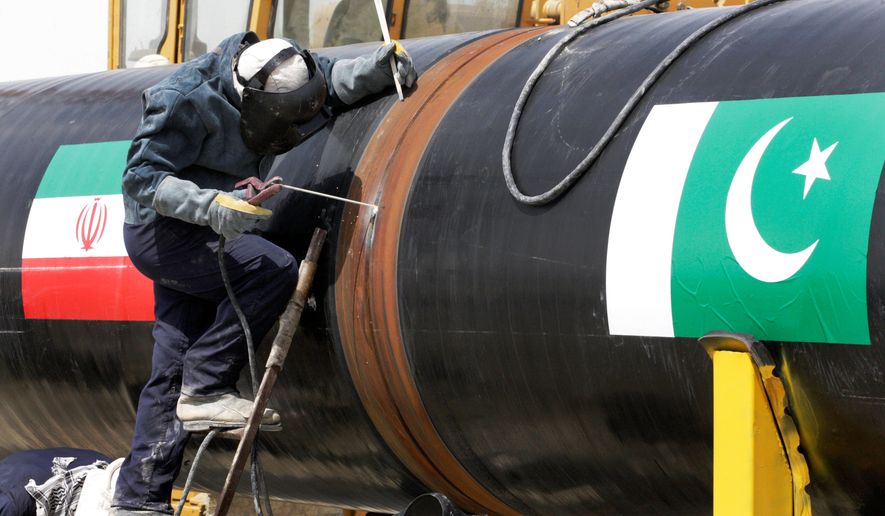 Pakistan is prepping a major oil pipeline to run through Iran while its neighbor and rival, India, begins talks with Tehran on a shipping port. (Associated Press)