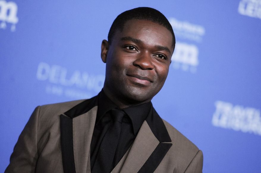 FILE - In this Feb. 1, 2015 file photo, David Oyelowo arrives at the 30th Santa Barbara International Film Festival Virtuosos Award ceremony in Santa Barbara, Calif. Oyelowo stars in the HBO single-character drama, "Nightingale," debuting 9 p.m. EDT, Friday, May 29, 2015. (Photo by Richard Shotwell/Invision/AP, File)