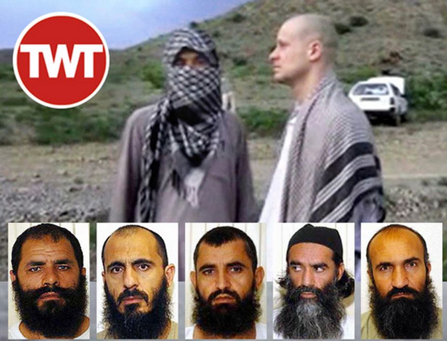 The "Taliban Five" are set to have their one-year travel ban lifted on May 31, 2015. The Guantanamo detainees were exchanged for U.S. Army Sgt. Robert 'Bowe' Bergdahl. (Image: The Washington Times) ** FILE **