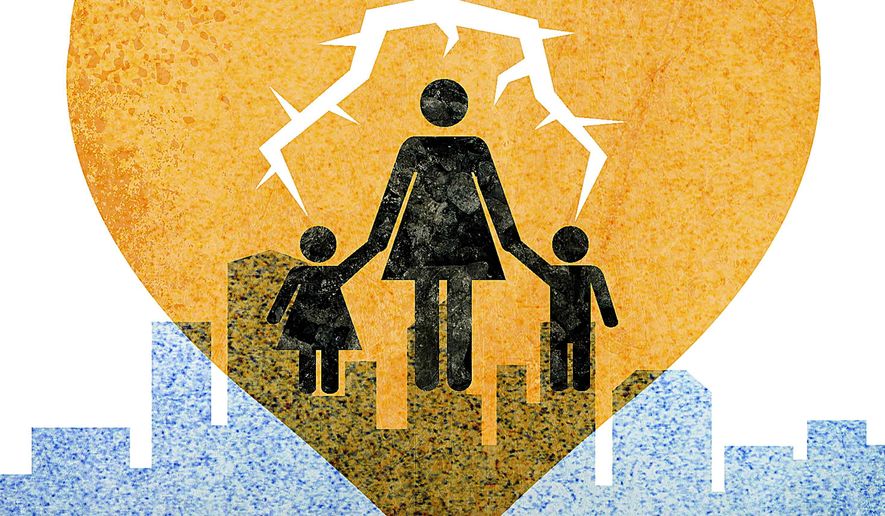 Broken Families of Welfare Policies Illustration by Greg Groesch/The Washington Times