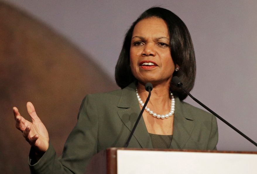 Although Obama administration officials have expanded the initiative, the creation of the Office of Iranian Affairs inside the State Department was spearheaded by ex-Secretary of State Condoleezza Rice. (Associated Press)