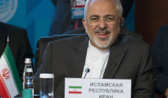 Iranian Foreign Minister Mohammad Javad Zarif (AP Photo/Ivan Sekretarev)