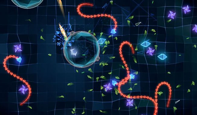 Action gets chaotic in the iPad shooter Geometry Wars 3: Dimensions.