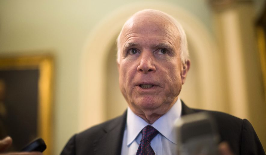 Sen. John McCain, Arizona Republican. (Associated Press) **FILE**