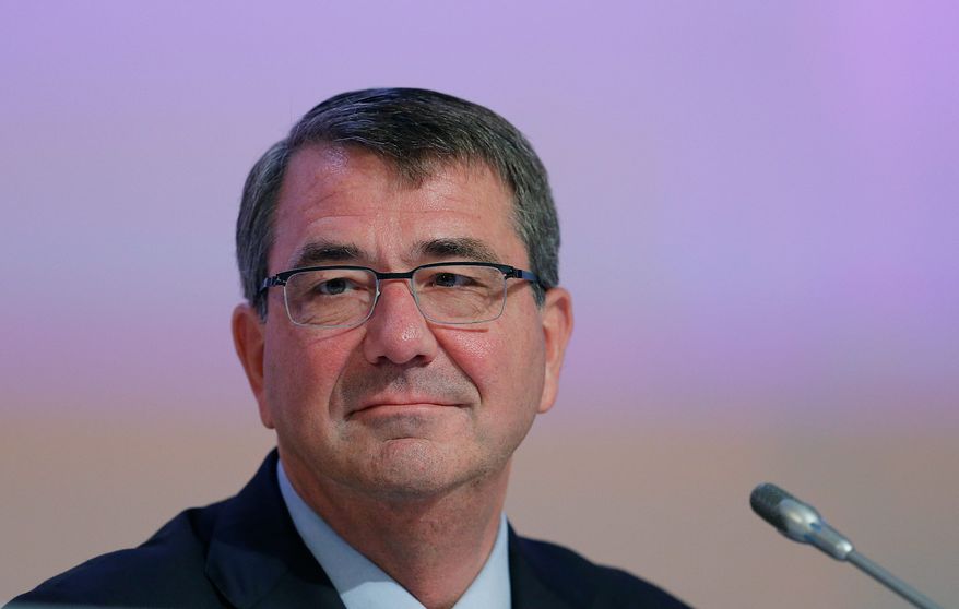 Defense Secretary Ashton Carter is expected to discuss island-building with People&#39;s Liberation Army Gen. Fan Changlong during a meeting Thursday. (Associated Press)