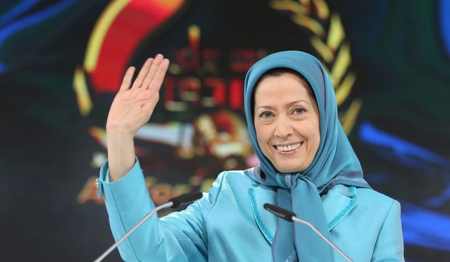 Maryam Rajavi, the leader of the National Council of Resistance of Iran, says Western powers stand &quot;against the Iranian people&#39;s will.&quot; (Associated Press) **FILE**
