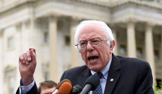 Socialists are split on the presidential candidacy of Sen. Bernie Sanders, Vermont independent who&#39;s running as a Democrat. (Associated Press)