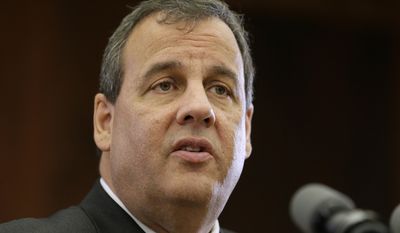 New Jersey Gov. Chris Christie speaks about education reform at Iowa State University in Ames, Iowa, on June 11, 2015. (Associated Press) **FILE**
