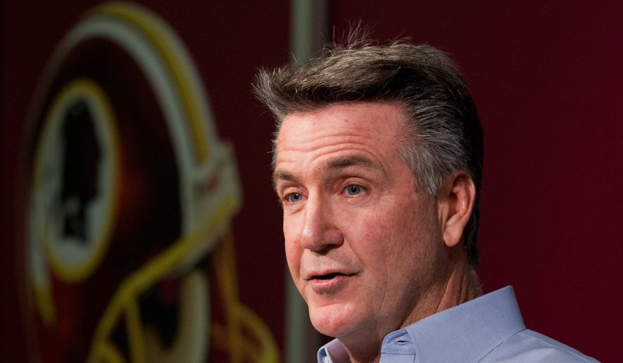 Redskins president Bruce Allen helped lobby for the deal that led to the training camp facility in Richmond, and could help influence a new stadium built in Virginia. (Associated Press) ** FILE **