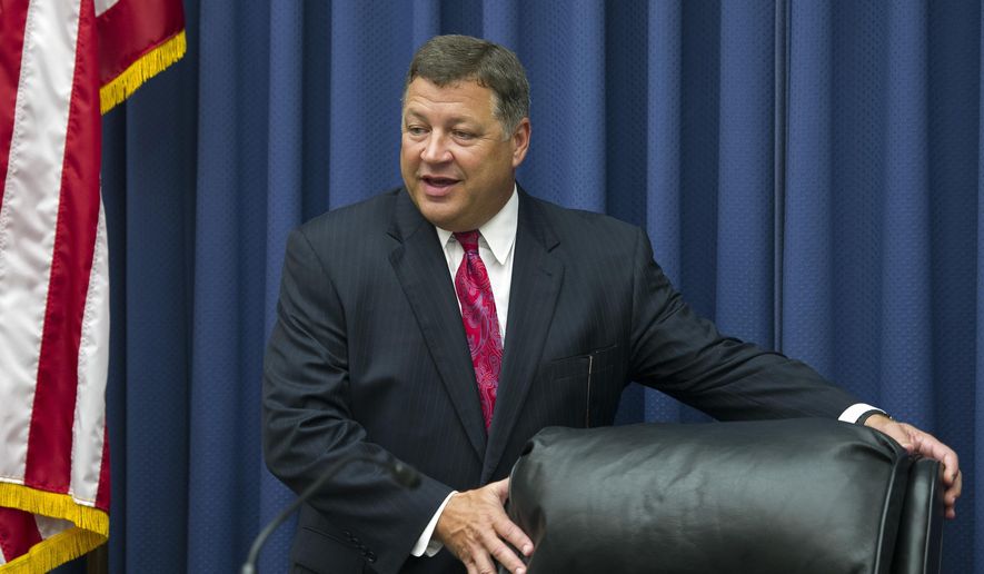 House Transportation and Infrastructure Committee Chairman Bill Shuster, Pennsylvania Republican, takes his seat on Capitol Hill in Washington on June 2, 2015. (Associated Press) **FILE**