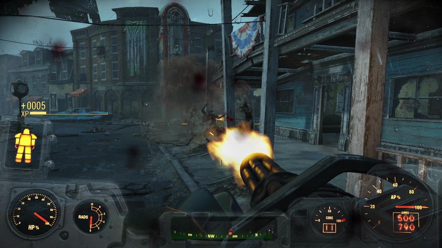 This photo provided by Bethesda Softworks shows a screenshot of a scene for the video game, "Fallout 4." (Bethesda Softworks via AP)