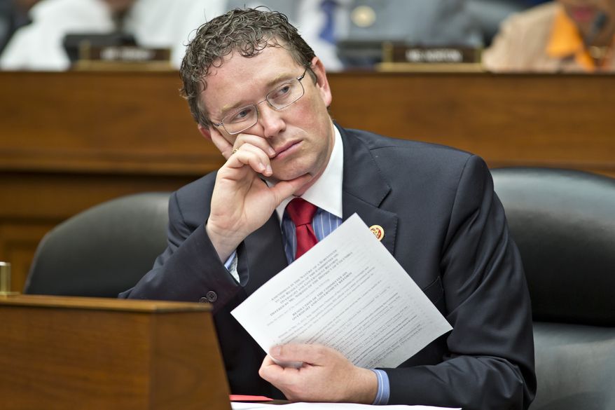 House Oversight Committee member Rep. Thomas Massie, Kentucky Republican (Associated Press) ** FILE **