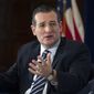 Republican presidential candidate Sen. Ted Cruz, R-Texas, speaks at the National Press Club in Washington in this April 29, 2015, file photo. (AP Photo/Cliff Owen, File) ** FILE **