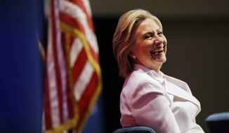 Democratic presidential candidate Hillary Rodham Clinton listens to a question from the audience during a campaign stop at Trident Technical College, Wednesday, June 17, 2015, in North Charleston, S.C. (AP Photo/David Goldman)