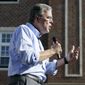 Republican presidential candidate Jeb Bush speaks to local residents during a town hall meeting, Wednesday, June 17, 2015, in Pella, Iowa. (AP Photo/Charlie Neibergall) ** FILE **