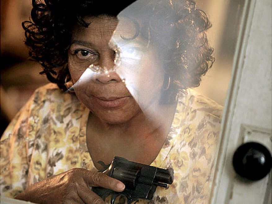 GUN CRIME GALLERY 
A 69­-year-­old grandmother protected herself and her home in Alabama in 2010. After hearing a burglar break into her house, Ethel Jones fired three shots, wounding and scaring off the intruder, who was later arrested by police.