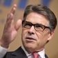 Republican presidential candidate, former Texas Gov. Rick Perry, speaks at the Road to Majority 2015 convention in Washington, Saturday, June 20, 2015. (AP Photo/Manuel Balce Ceneta) ** FILE **