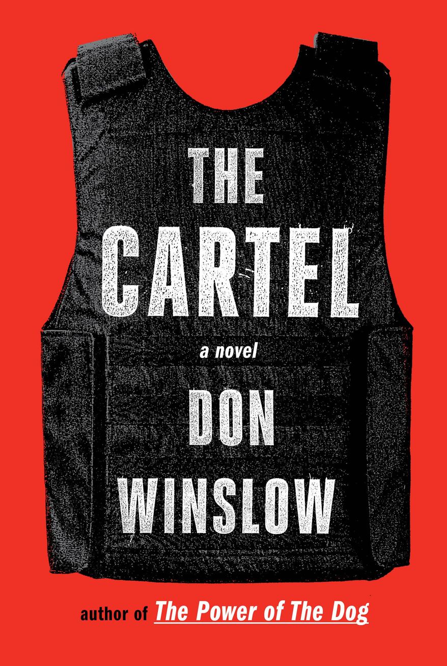 This photo provided by courtesy of Alfred A. Knopf shows the cover of the book, "The Cartel," by author Don Winslow. (Alfred A. Knopf via AP)