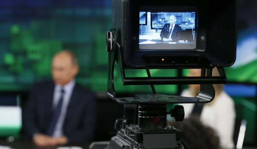 RT was told it risked the seizure of its U.S. bank accounts and the arrest of a senior editor if it failed to comply with the Foreign Agents Registration Act by Monday, according to its editor-in-chief. (Associated Press/File)