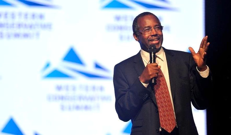 Ben Carson is among seven presidential hopefuls at the Western Conservative Summit in Colorado.