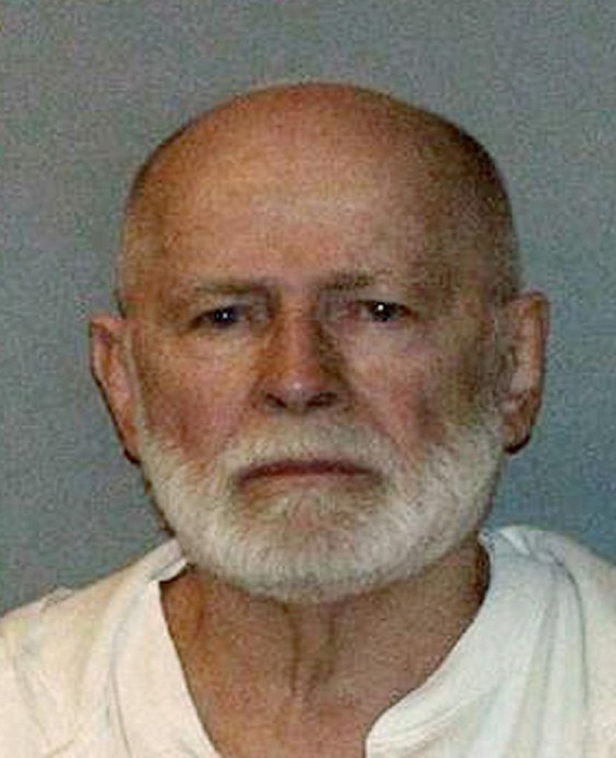 FILE - This file booking photograph, obtained by WBUR 90.9 - NPR Radio Boston, shows Boston mob boss James "Whitey" Bulger. Bulger had some advice for three Massachusetts high school girls who wrote to him for a history project: Crime doesn't pay. The 85-year-old sent the handwritten letter, dated Feb. 24, from federal prison in Florida where he is serving two life sentences, The Boston Globe reported Sunday, June 28, 2015. "My life was wasted and spent foolishly, brought shame and suffering on my parents and siblings and will end soon," Bulger wrote.(WBUR 90.9 via AP Photo) MANDATORY CREDIT