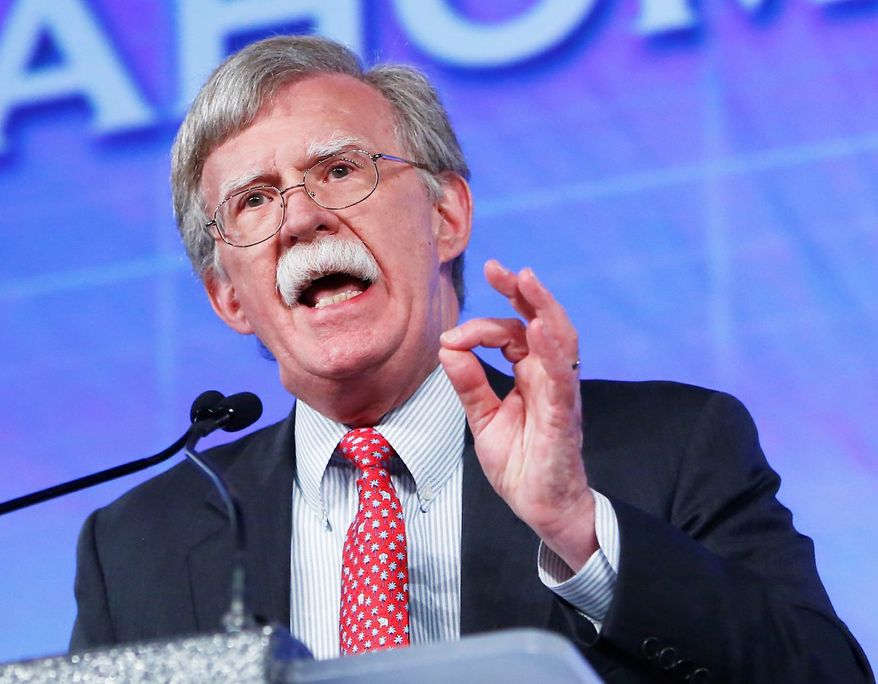 John R. Bolton tells Inside the Beltway he has some advice for the GOP hopefuls (Associated Press)