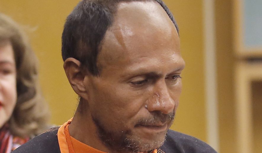 Juan Francisco Lopez-Sanchez walks into the court for his arraignment at the Hall of Justice on Tuesday in San Francisco. Prosecutors have charged the Mexican immigrant with murder in the waterfront shooting death of 32-year-old Kathryn Steinle. (Associated Press)