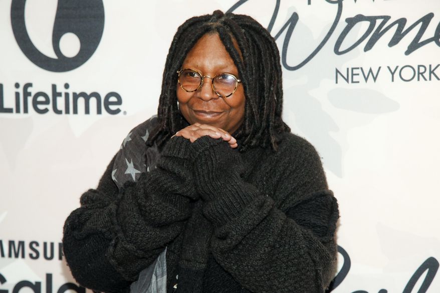 FILE - In this April 24, 2015 file photo, Whoopi Goldberg attends Variety's Power of Women Luncheon at Cipriani Midtown, in New York. As a chorus of sexual assault accusations against Bill Cosby resounded this winter, some fans and famous friends stood by him. Such prominent figures as Goldberg and “Cosby Show” co-star Raven-Symone say they’re reserving judgment on Cosby. (Photo by Andy Kropa/Invision/AP, File)