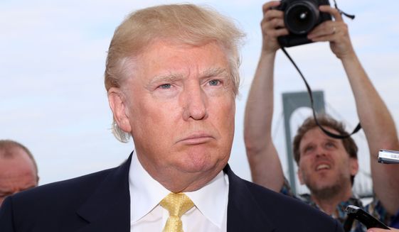 Donald Trump attends the Hank&#39;s Yanks 1st Annual Golf Classic at Trump Golf Links in New York on July 6, 2015. (Greg Allen/Invision/Associated Press)