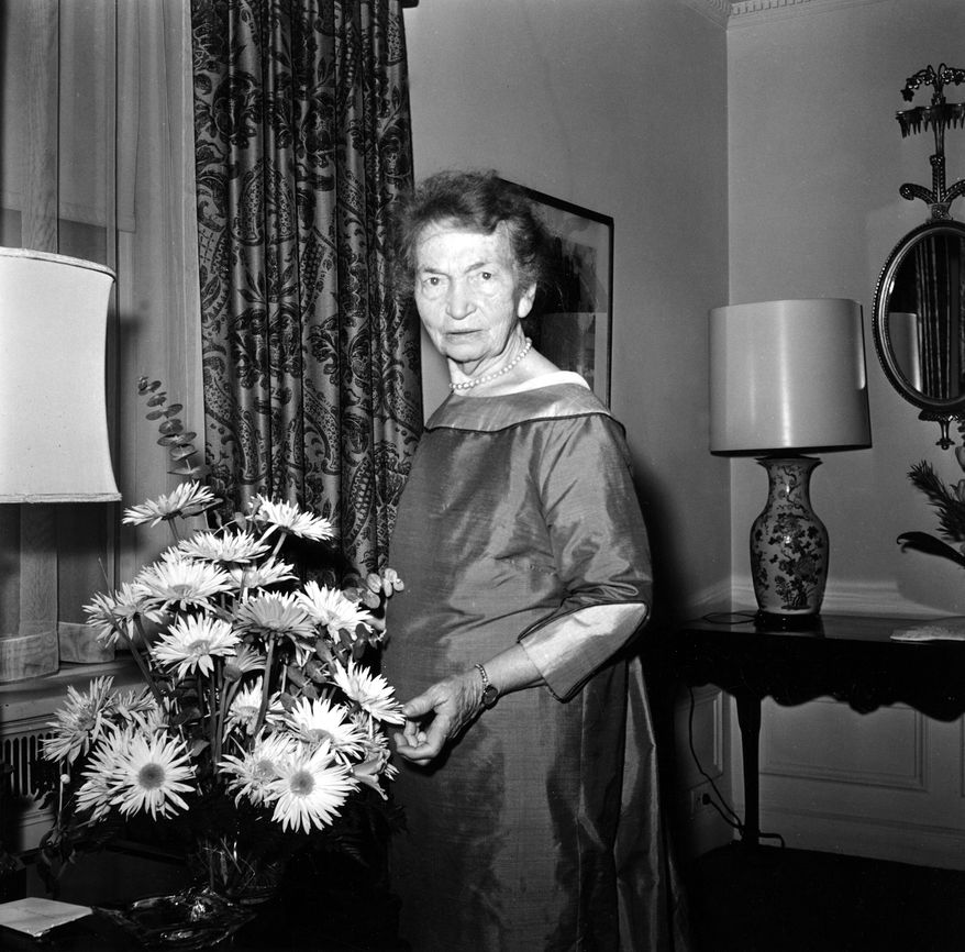 Margaret Sanger, founder of Planned Parenthood and advocate of birth control, is shown at New York&#39;s Waldorf Astoria hotel in 1961. (Associated Press/File)