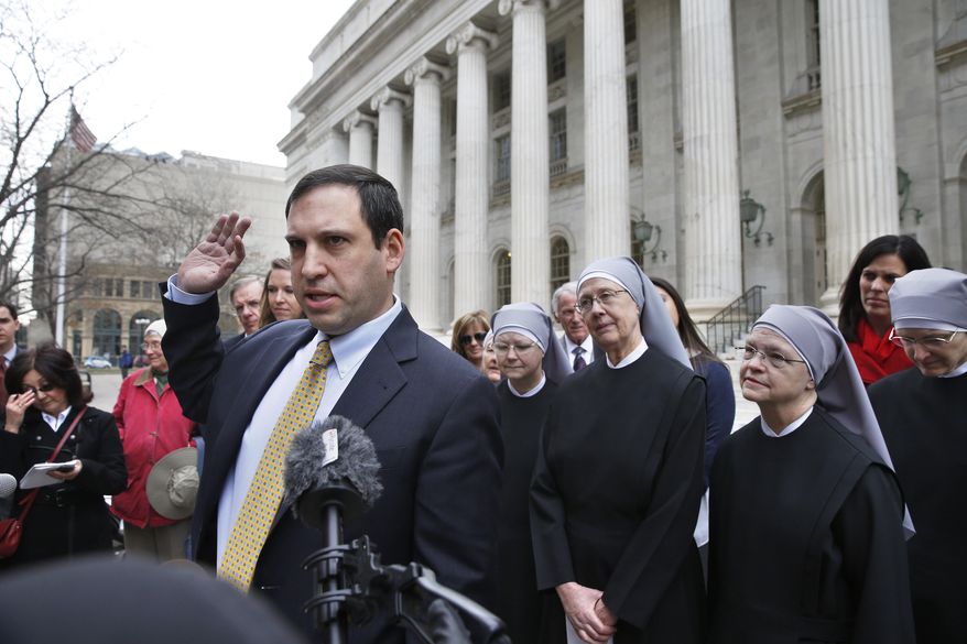 Mark Rienzi, senior counsel at the Becket Fund for Religious Liberty, is representing Little Sisters of the Poor. (Associated Press/File)