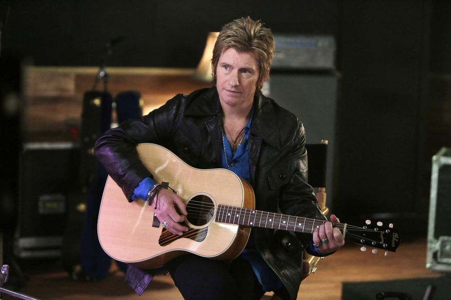 In this image released by FX, Denis Leary portrays Johnny Rock in a scene from, "Sex&Drugs&Rock&Roll," premiering Thursday at 10 p.m. EDT on FX. (Patrick Harbron/FX via AP)