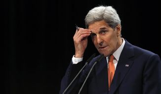 Secretary of State John F. Kerry insisted that the Obama administration was clear that any nuclear deal should be viewed separately from overall U.S. criticisms of Iran&#39;s record at home and abroad. &quot;This plan was designed to address the nuclear issue alone, not to reform Iran&#39;s regime, or end its support for terrorism, or its contributions to sectarian violence in the Middle East,&quot; he said. (Associated Press) ** FILE **
