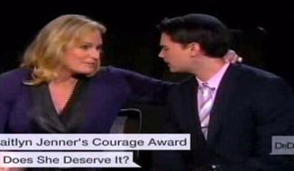 Transgender reporter Zoey Tur threatened Breitbart Editor-at-Large Ben Shapiro on Thursday&#39;s Broadcast of &quot;Dr. Drew on Call,&quot; saying she would send him home &quot;in an ambulance.&quot; (Image: HLN screenshot, Dr. Drew on Call) ** FILE **