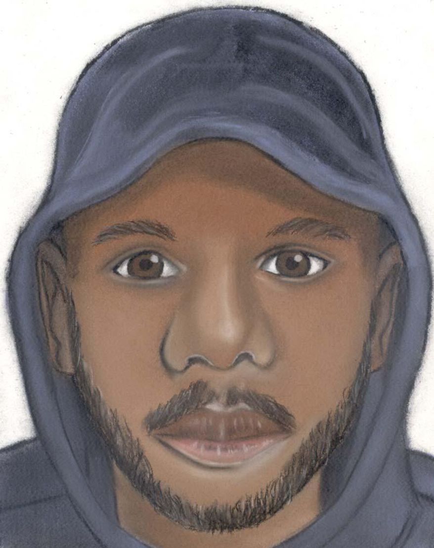 A sketch provided by the Detroit Police Department shows one of several suspects who allegedly robbed young couples in separate attacks in Detroit Thursday, July 16, 2015 and gang-raped the women while forcing their male victims to watch. The attacks happened Thursday night along the same major east-west street on Detroit’s northwest side, police said, and in both cases, the attackers had handguns. (Detroit Police Department via AP)