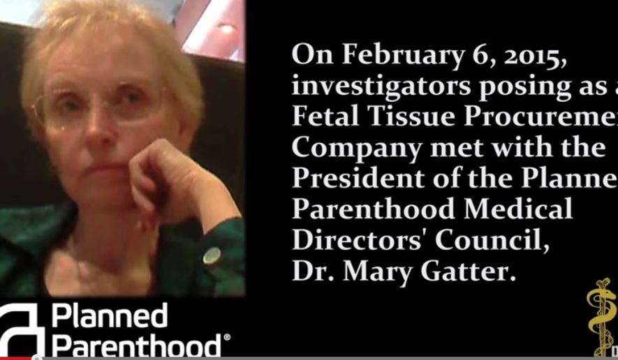 A video released July 21, 2015, by the pro-life Center for Medical Progress as part of a three-year investigation, shows Planned Parenthood&#39;s Dr. Mary Gatter haggling over the price of aborted fetal tissue and contemplating the use of an alternative abortion method to obtain an intact fetus. (Screen grab from undercover video released by the Center for Medical Progress)
