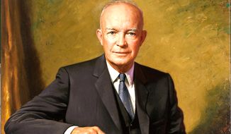 The official White House portrait of Dwight Eisenhower, 34th president