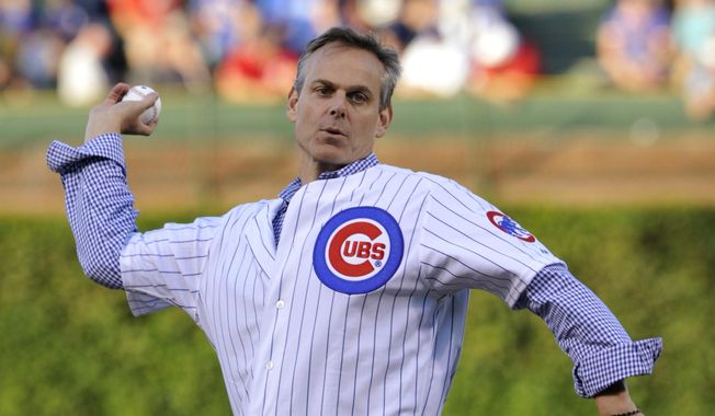 FILE - In this Aug. 13, 2013, file photo, wldESPN radio host Colin Cowherd tosses out a ceremonial pitch before a baseball game between the Cincinnati Reds and Chicago Cubs in Chicago. Major League Baseball says ESPN Radio host Colin Cowherd owes Dominican players an apology for remarks he made during his show.  In a statement Friday, baseball says it &amp;quot;condemns the remarks,&amp;quot; calling them &amp;quot;inappropriate, offensive and completely inconsistent with the values of our game.&amp;quot; Cowherd had said Thursday that he didn&#x27;t believe baseball was complex, saying a third of the sport was from the Dominican Republic, which had &amp;quot;not been known, in my lifetime, as having, you know, world-class academic abilities.&amp;quot; (AP Photo/Jim Prisching, File)