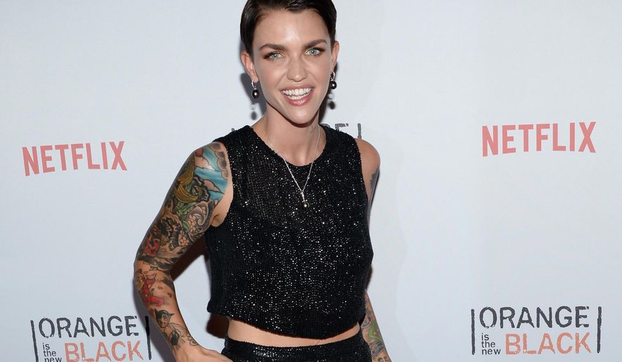 FILE - In this June 11, 2015 file photo, actress Ruby Rose attends Netflix's "Orange is the New Black" ORANGECON Celebration at Skylight Clarkson SQ, in New York. Rose is a new cast member on the popular Netflix series. (Photo by Evan Agostini/Invision/AP, File)