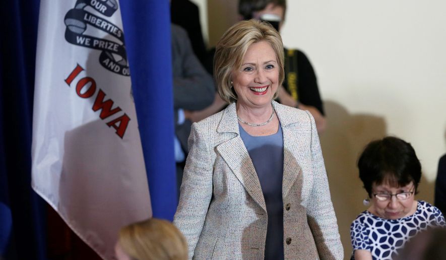 Hillary Rodham Clinton&#39;s plan served as a bid to satisfy the Democratic Party&#39;s liberal base, which wants a more aggressive effort on climate change than President Obama has been able to muster. (Associated Press)