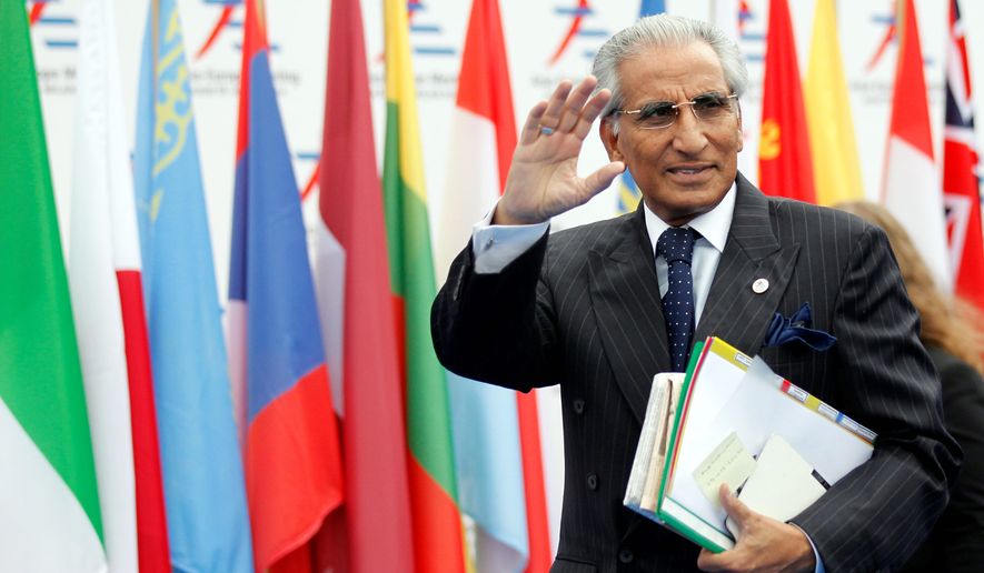 Syed Tariq Fatemi, special assistant on foreign affairs to Pakistan&#39;s prime minister, said his country is in constant contact with Iran about prospects for commercial ties. (Associated Press)