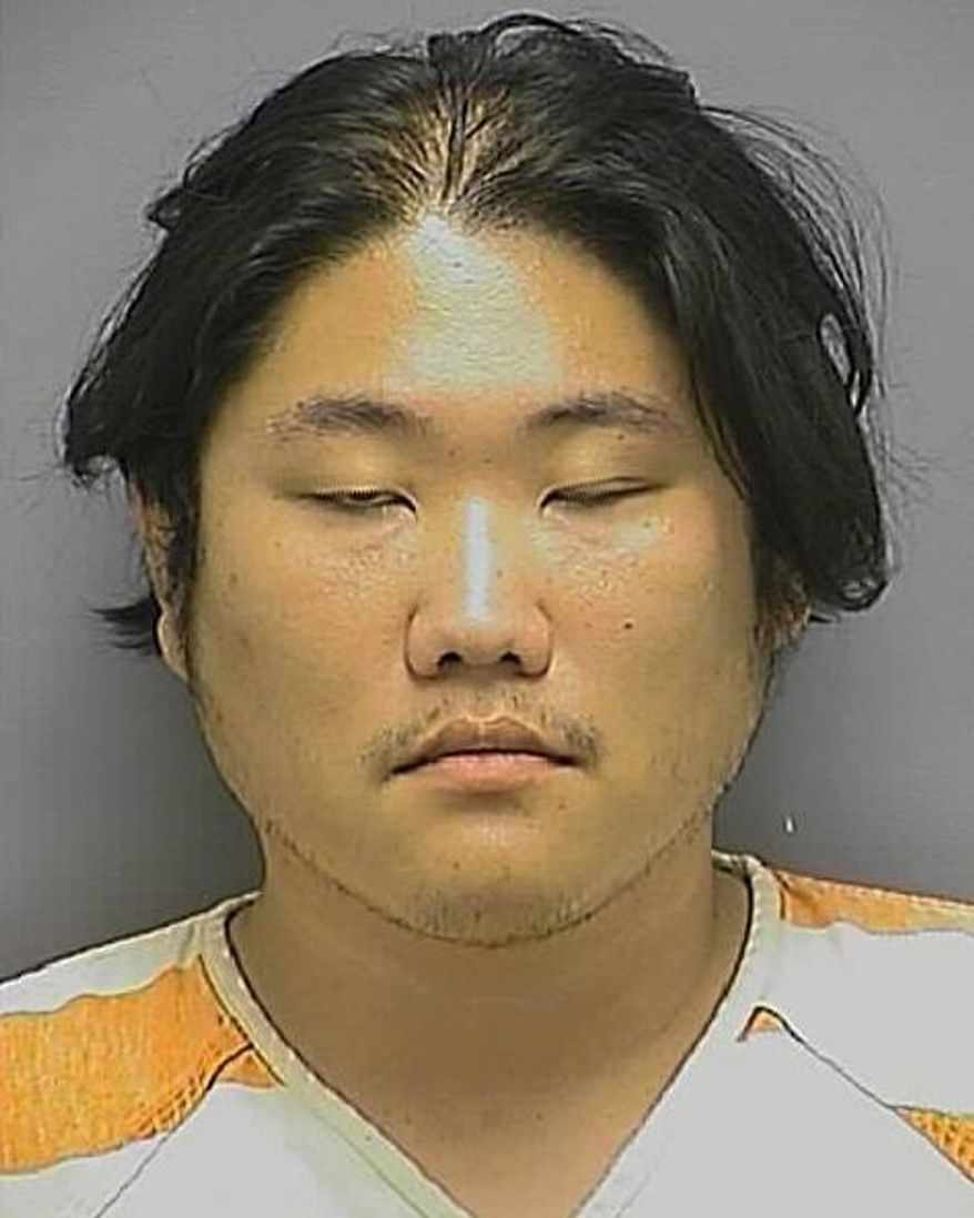 A July 26, 2015 photo provided by the the Frederick County, Md., Sheriff’s Office shows Song Su Kim. Song Su Kim fatally stabbed a South Korean missionary on Monday, July 27, 2015, and seriously wounded his wife at the Anna Prayer Mountain Church Retreat Center, a Christian complex in Urbana, authorities said Monday. Kim, 30, of Falls Church, Virginia, was charged in Frederick County, Maryland, with first- and second-degree murder, first- and second-degree attempted murder and two counts of assault. (Frederick County, Md., Sheriff’s Office via AP)