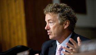 Republican presidential candidate, Sen. Rand Paul, R-Ky., speaks on Capitol Hill in Washington in this July 23, 2015, file photo. (AP Photo/Andrew Harnik)