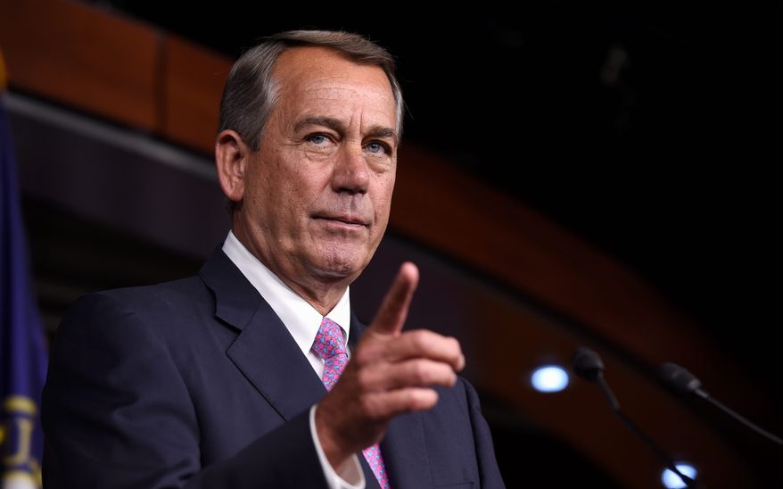 "Improving bridges, roads and our infrastructure is critical to our economy, but we're going to need time for the House committees to do their work," Speaker John A. Boehner said before the chamber voted to keep road projects moving through Oct. 29 and to fill a $3.3 billion budget hole at the Department of Veterans Affairs. (Associated Press)