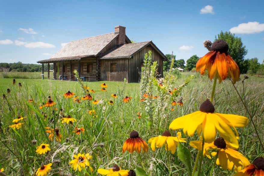 In this July 21, 2015 photo, the Sutler Store, is shown at Fort Atkinson State Historical Park in Fort Calhoun, Neb. The site has a backlog of maintenance work that needs to be done. (Kent Sievers/Omaha World-Herald via AP) MAGS OUT; ALL NEBRASKA LOCAL BROADCAST TELEVISION OUT; MANDATORY CREDIT